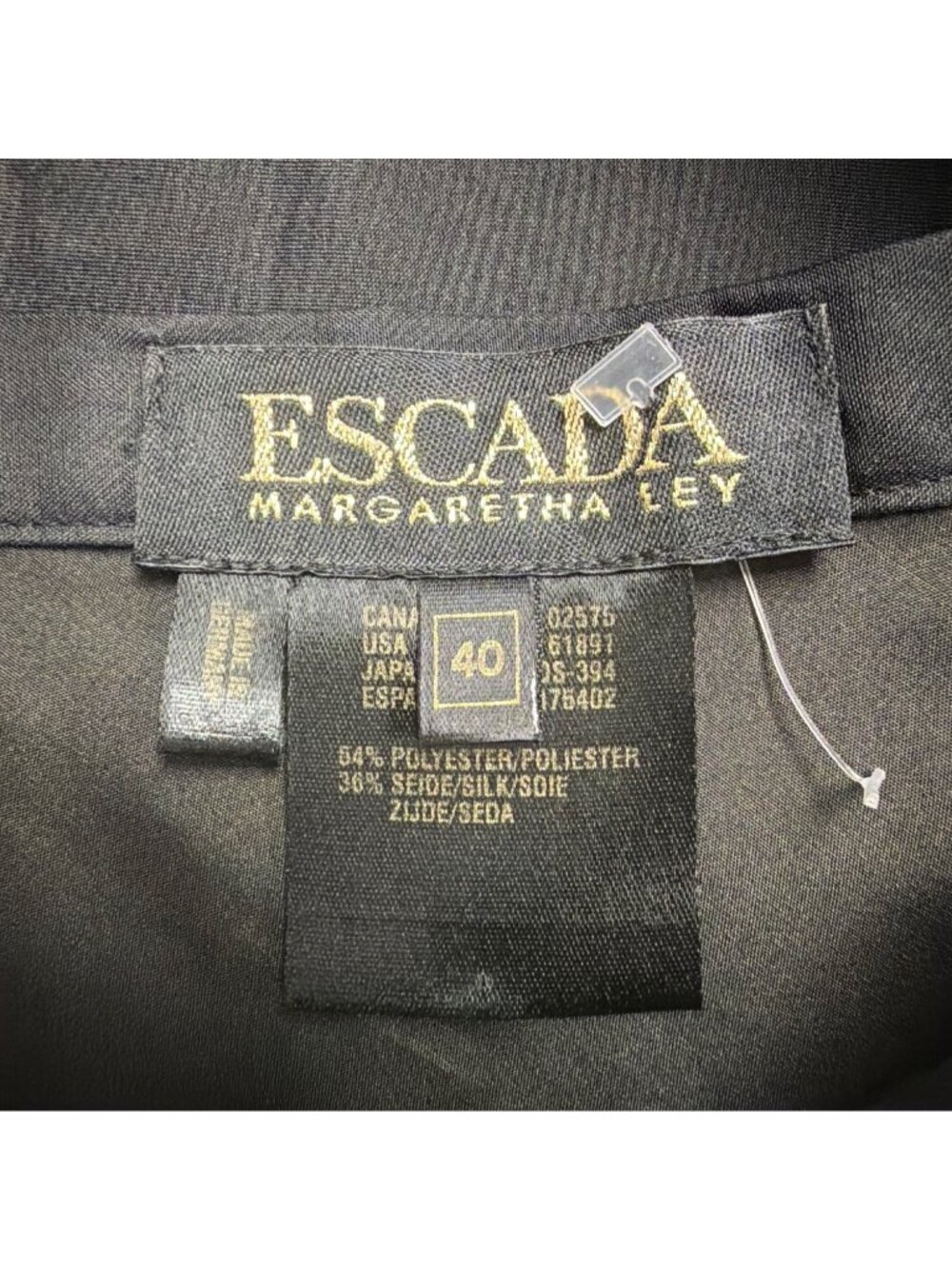 Escada Womens Black Maxi Skirt Elegant Formal A-Line Dry Clean Size 40 image 3